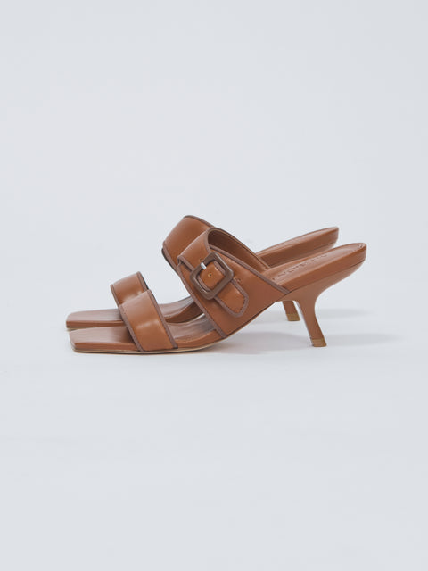 Zoe heel, chestnut