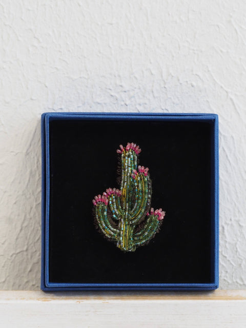 Blooming Desert Cactus Brooch