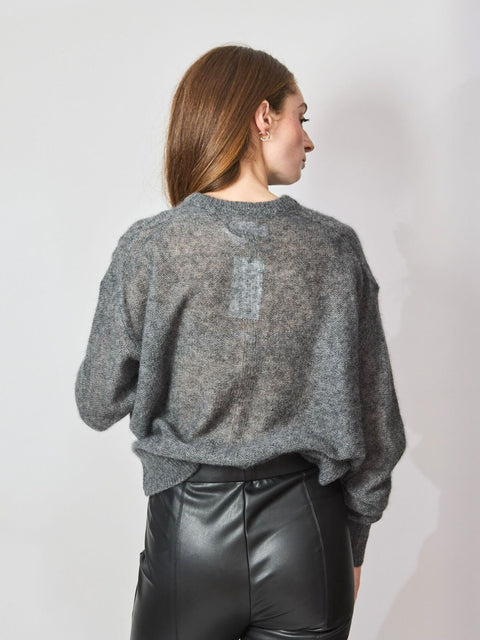 Softest Tissue Weight Crewneck, charcoal