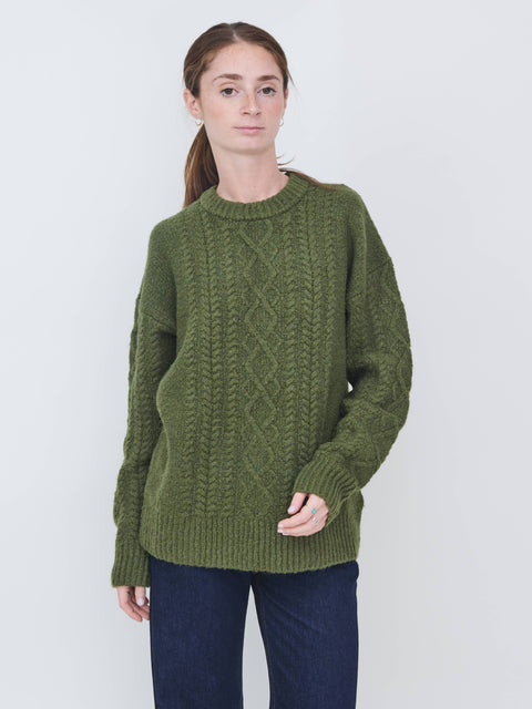 Rayna Cable Sweater, bronze