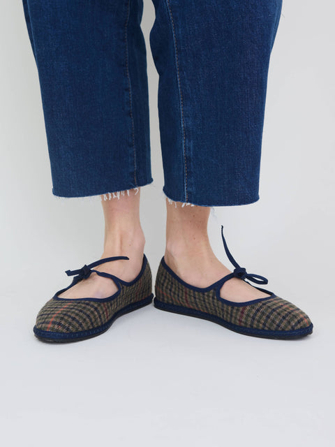 Brigitte Wool, green/blue