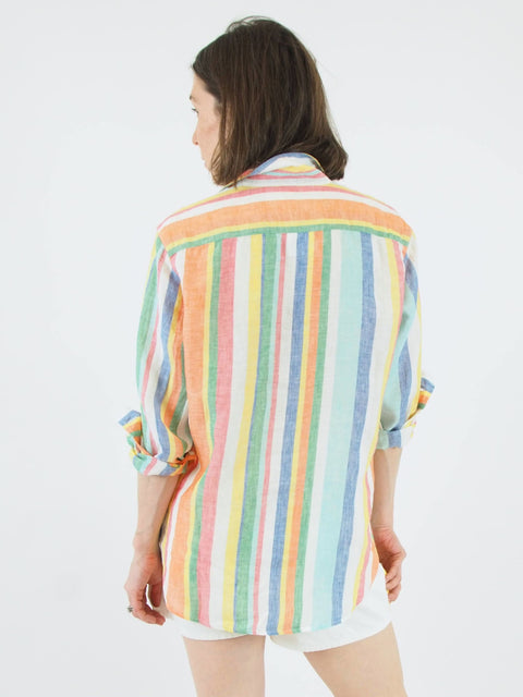 Eileen, Multi Stripe Linen