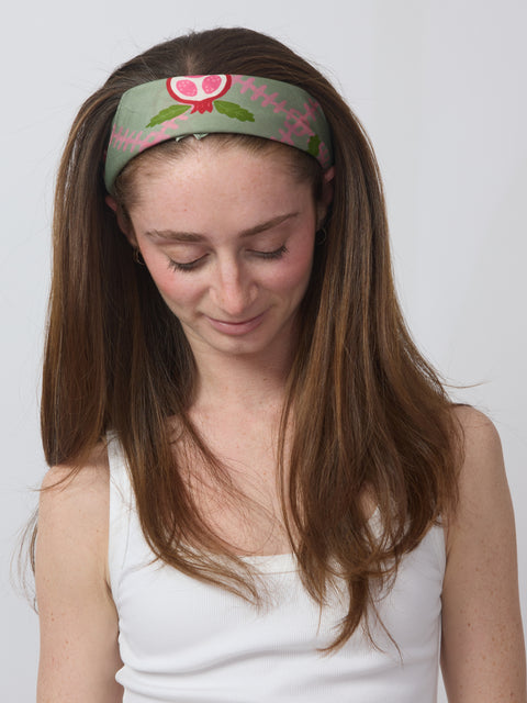 Pomegranate Cotton/Silk Bandana