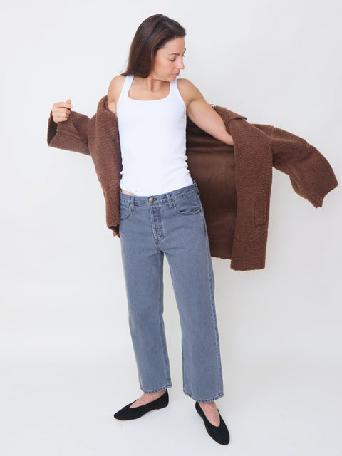 Plush Car Coat, Chocolate
