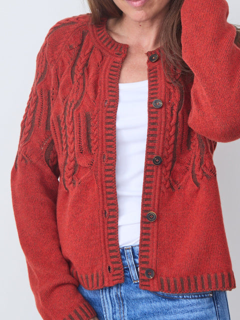 Cardigan Karlotta, red