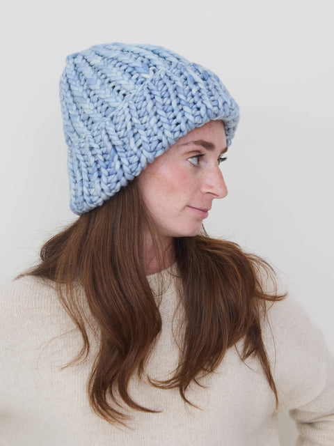 Soft Wool Roving Hat, cosmos