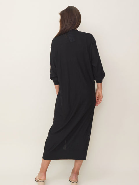 Drippy Cardi Dress, Black