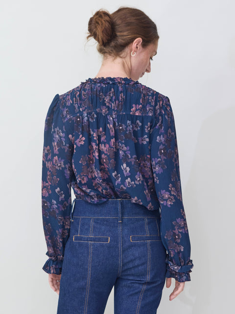 Girly Blouse, forget me not