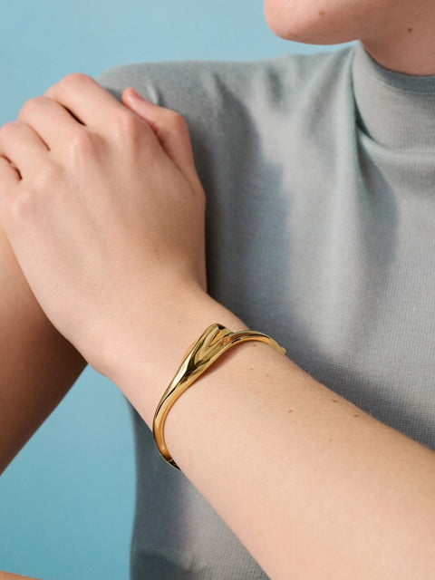 Portia Bangle, Gold