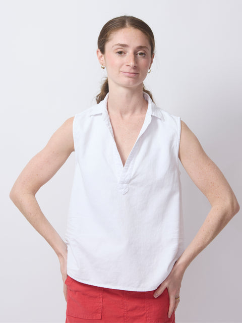 Olivia, White Tattered Denim