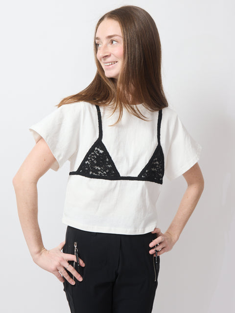 Bikini Bod Black Lace Tommy Tee