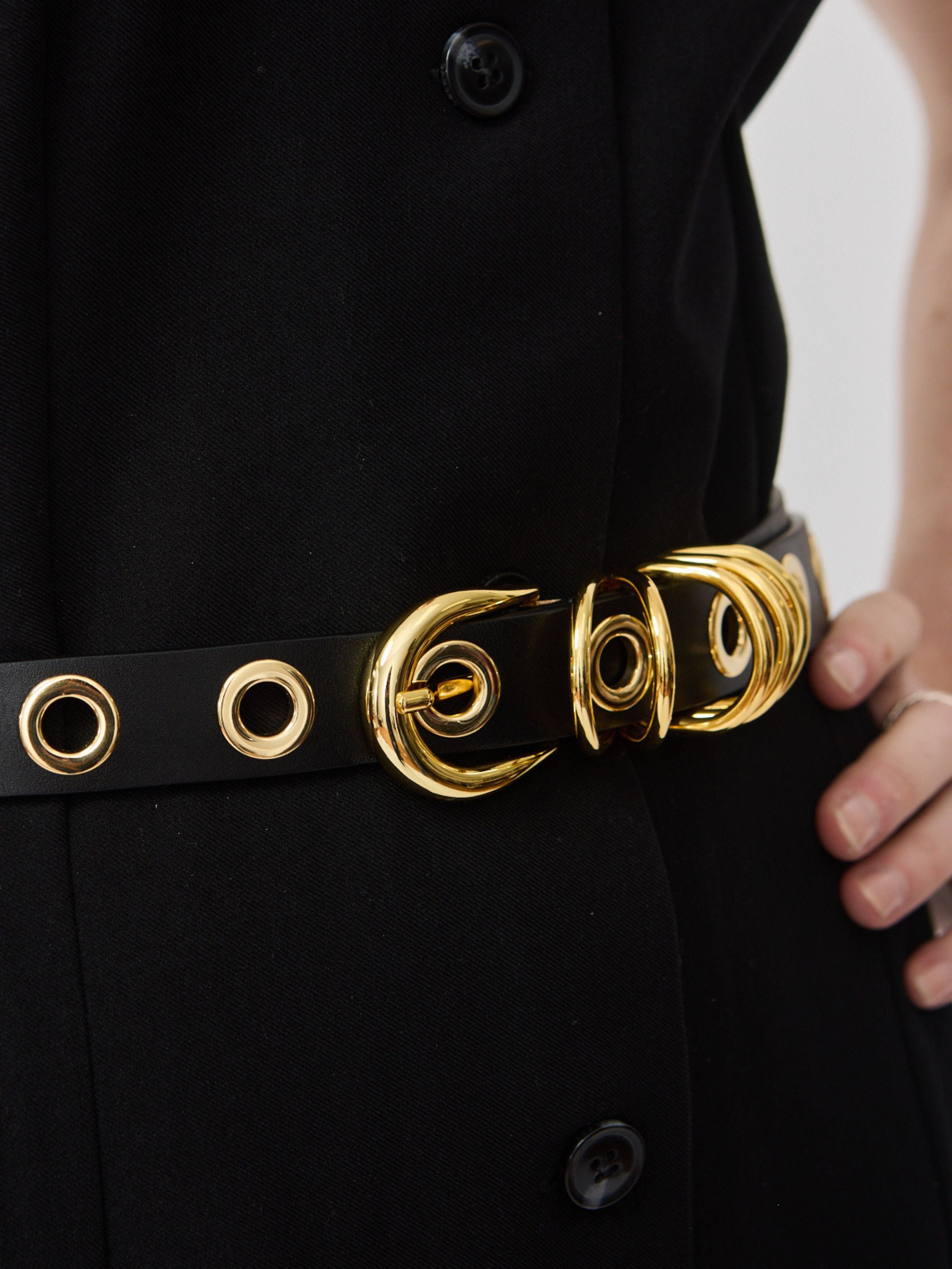 Hollyhock Rivet, Black/Gold – teaandoranges