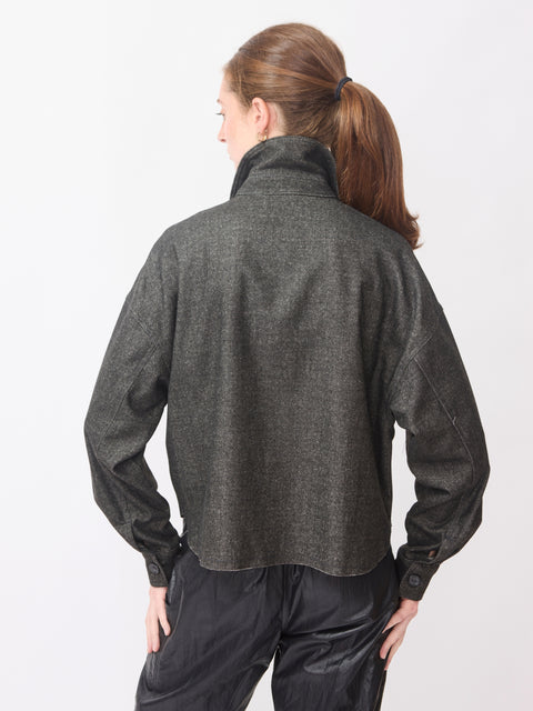 Izzy Shirt Cambridge Flannel, Charcoal
