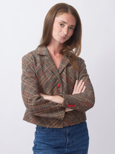 Cropped Jacket, Rainbow