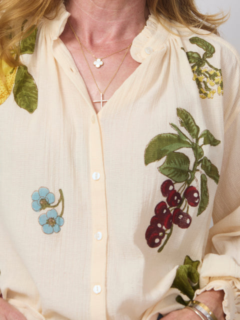 Poet Nine Fruit Blouse, Off-White