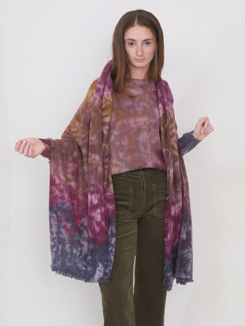 Cocoon Fringe Scarf, Pluto