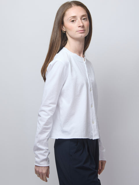Jackie T-Shirt Cardigan, white