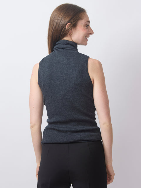 Sleeveless Turtleneck, vulcano