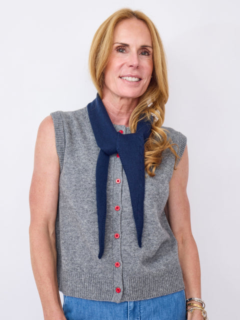 Mini Scarf, Navy
