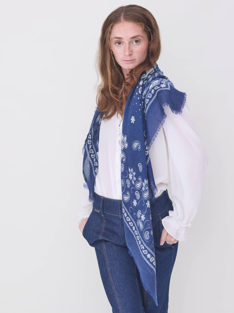 Bandana Flocon, navy wc