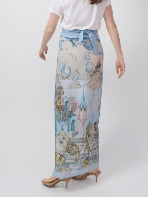 The Glass Swan Cotton/Silk Pareo