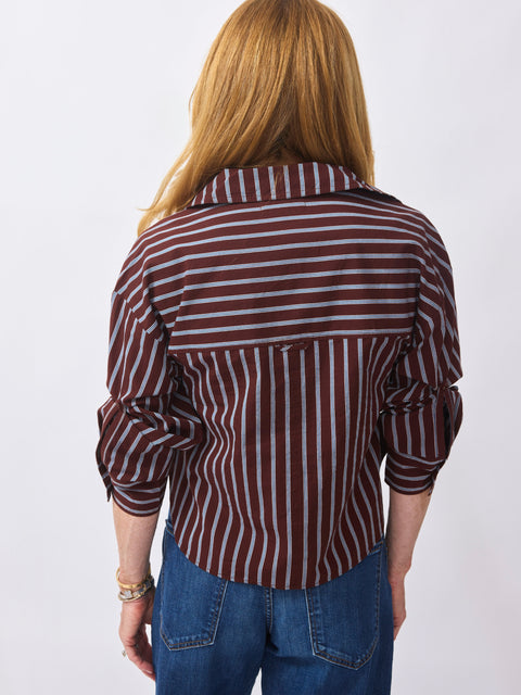 Cropped Isolde, Spice Multi Stripe