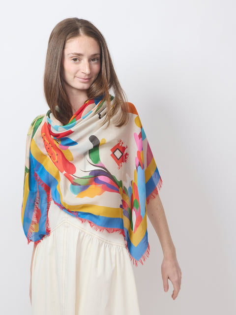 Amos Cactus Flower Scarf