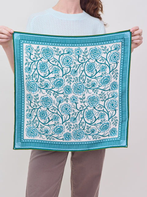 Ramble in Sage, silk bandana