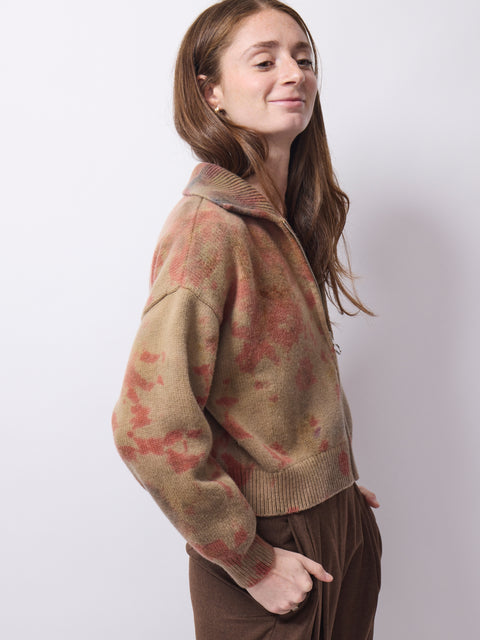 Garcon Mini Zip Jacket, Fall Leaves 2