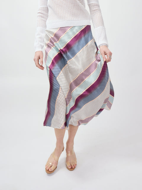 Josie Skirt, coastal stripe