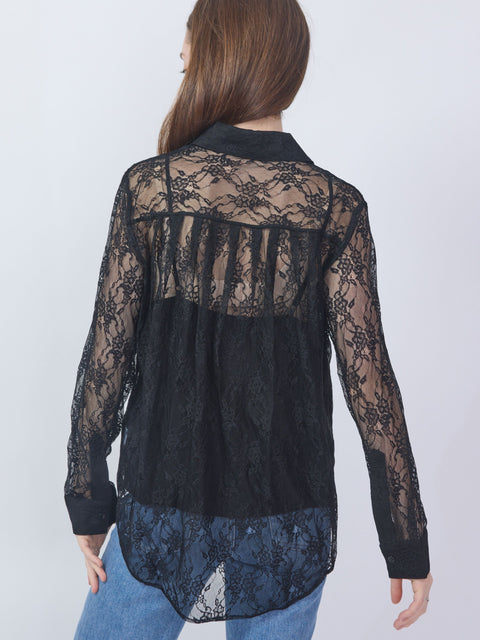 Alva Button Up, Black