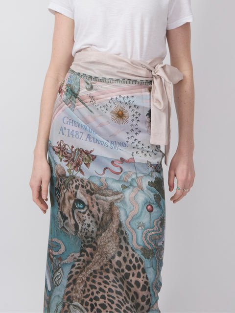 The Medici Cheetah Cotton/Silk Pareo