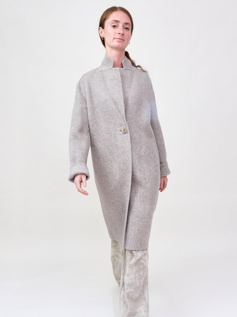 Herringbone Coat, Taupe