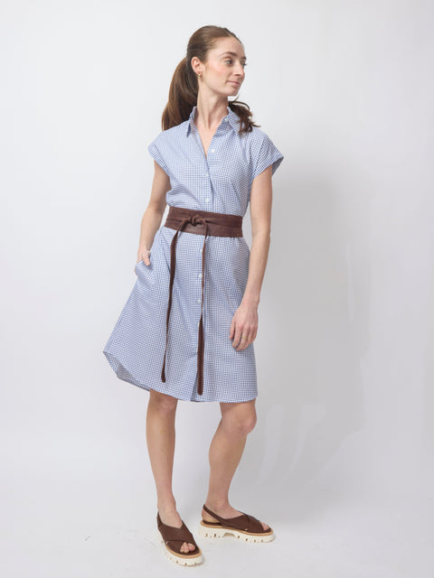 Candice DC Shirtdress, mini windowpane