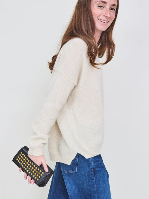 Cami Tosca Clutch, black/brass