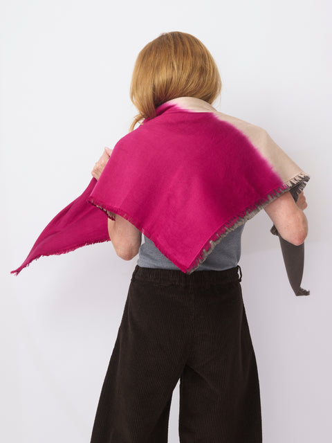 City Girl Satin Weave, Velvet Magenta/Armani Grey