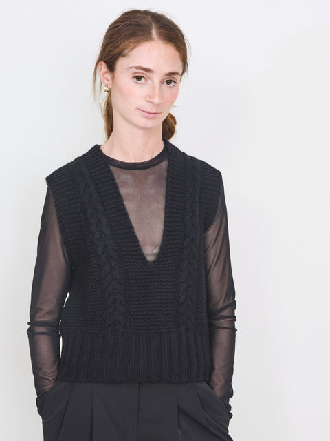 Sallie vest, black