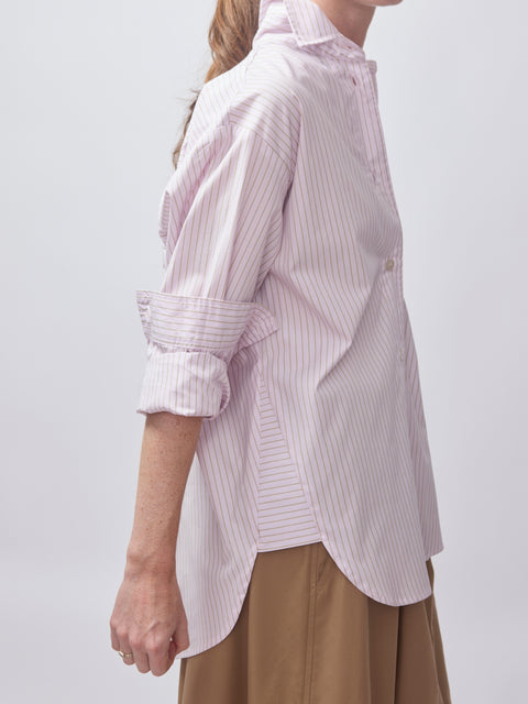 Marvin Shirt Hudson Stripe, light pink