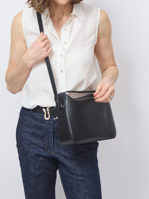 Soft Baguette, black calfskin