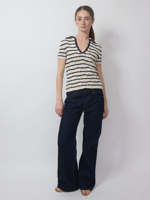 Gillis, Ecru/Marine