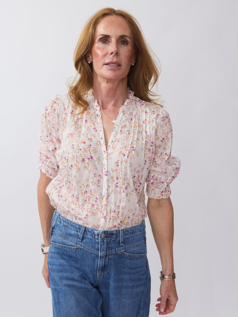 Darcy Shirt, sunset floral