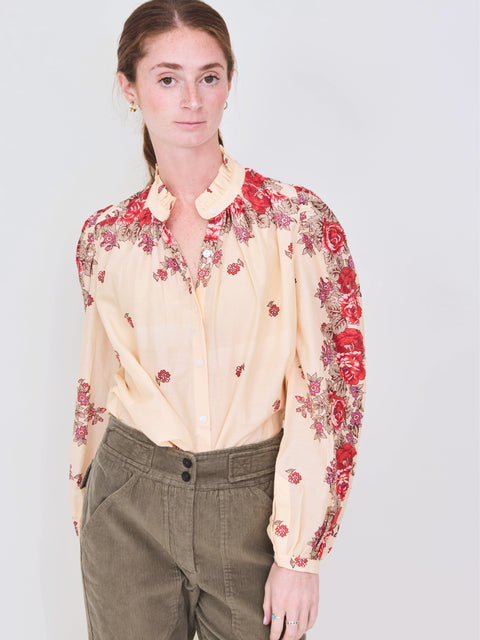 Annabel Shirt, White Rosebush