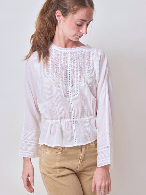 Victorian Top, White