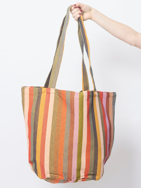 Garza Marfa Tote, Ochre Stripe