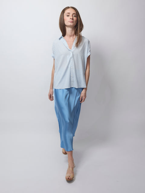 Majan Shirt, gray dawn stripe