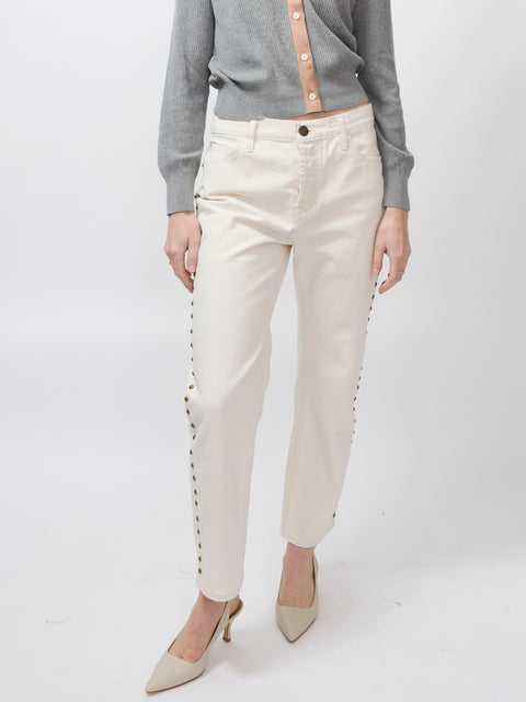 Studded Wayne Jean, natural