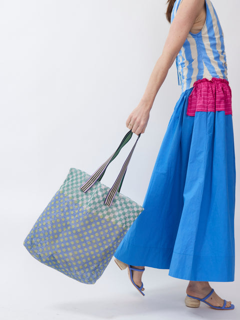 Grande Confetti Dot Tote, green