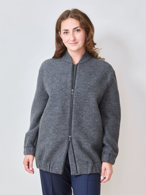 Oversized Bomber, middle grey
