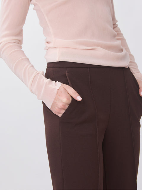 Renee Structured Jersey, Dark Chocolate