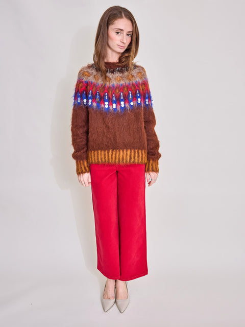 Juliette Wide Leg, Red